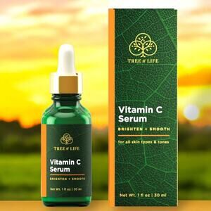 NEW Tree of Life Vitamin C Serum 1 oz / 30ml Brighten Anti-aging Face Skincare